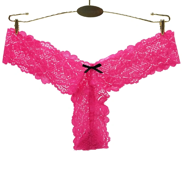InnerFeel 2 pack Stretch lace sexy thong panties - M, Assorted