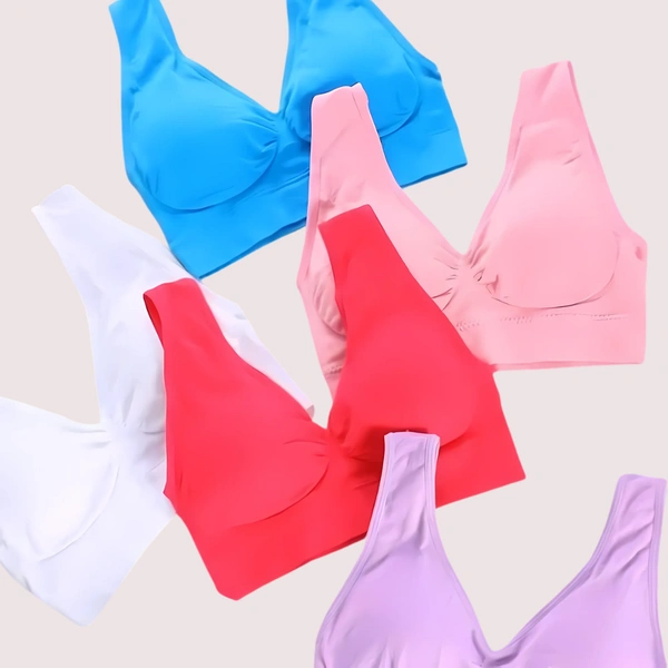 InnerFeel 2-Pack Stylish Sports Bra Set for Girls - Assorted, 28