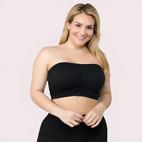 InnerFeel 2-Pack Tube Bandeau Bra Tops for Women - 30, Off White