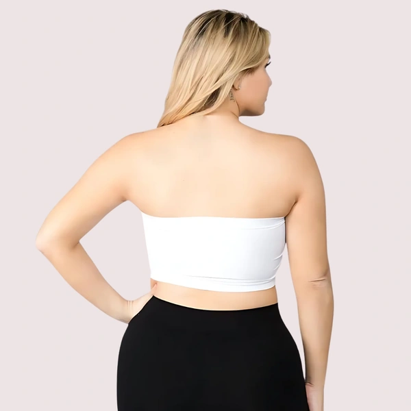 InnerFeel 2-Pack Tube Bandeau Bra Tops for Women - 30, Off White