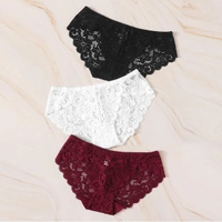 InnerFeel 3 pack Lace Flowers hipster Panties - M, Assorted