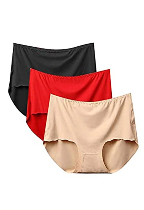 InnerFeel 3 Pack luxury laser cut seamless panties - L, Assorted