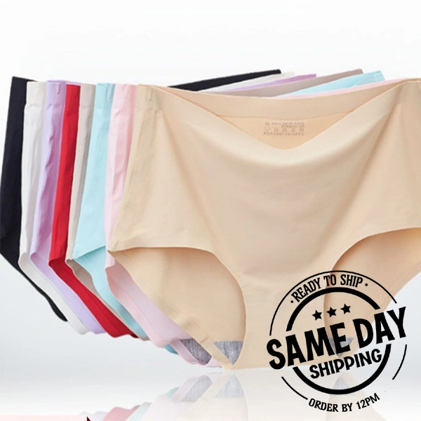 InnerFeel 3 Pack luxury laser cut seamless panties - L, Assorted
