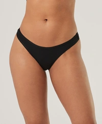 InnerFeel 3 Pack organic cotton black thong panties - M