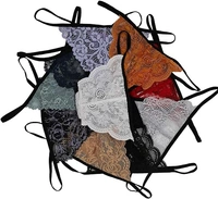 InnerFeel 4-Pack Lace G-Strings for Everyday Luxury - L, Assorted