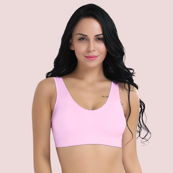 InnerFeel 5 pack medium impact Comfort Sports Bras - L, Assorted