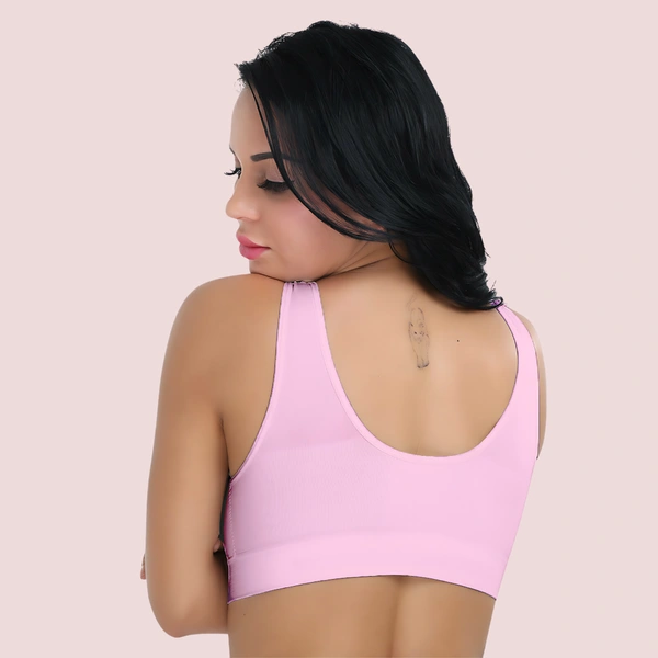 InnerFeel 5 pack medium impact Comfort Sports Bras - L, Assorted