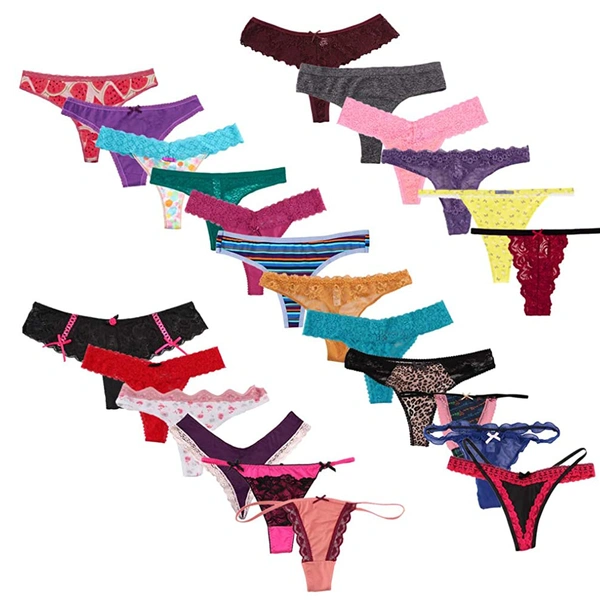 InnerFeel 5 pack sexy thong Variety Pack - M, Assorted