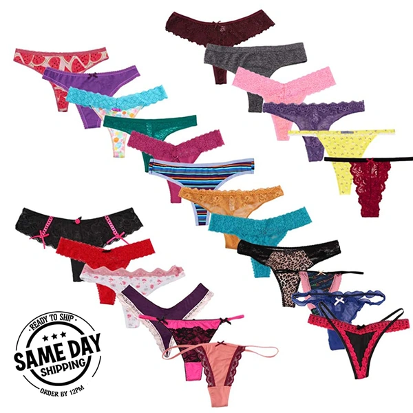 InnerFeel 5 pack sexy thong Variety Pack - M, Assorted