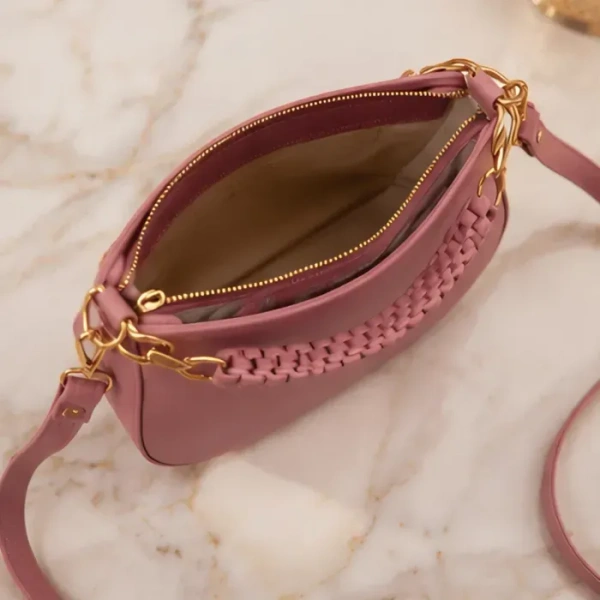 Inner Feel Blush Petal Chic Crescent Sling Bag