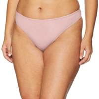 InnerFeel 6 pack pure cotton multicolor thong panties - XXL, Assorted