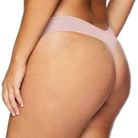 InnerFeel 6 pack pure cotton multicolor thong panties - XXL, Assorted