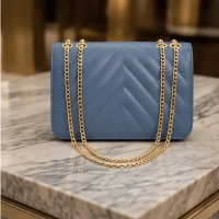 Inner Feel SkyLuxe Chevron Blue Sling Bag for Women