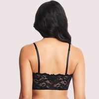 InnerFeel Adjustable Strap Tube Bra for Women (Unpadded) - Dark Black, 30B