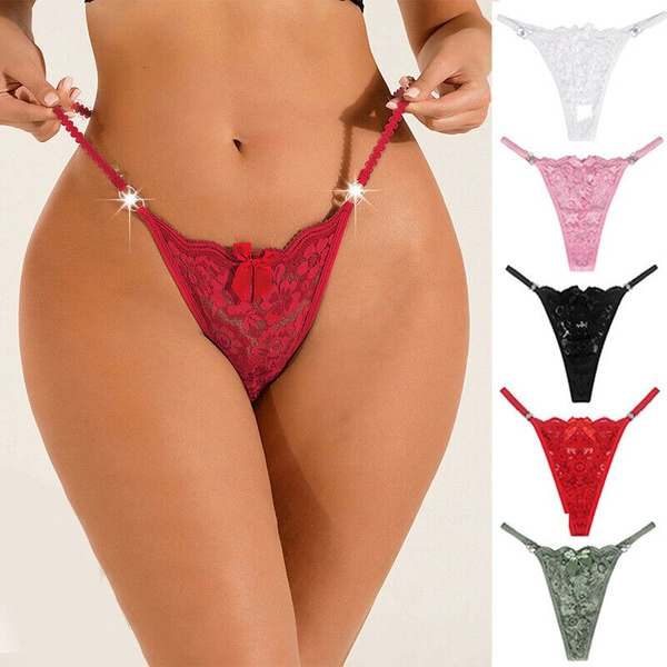 InnerFeel Assorted Colors Lace G-String Pack of 4