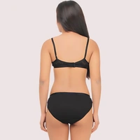 InnerFeel Black Absolute Everyday Bra Panty Set - Black, 30