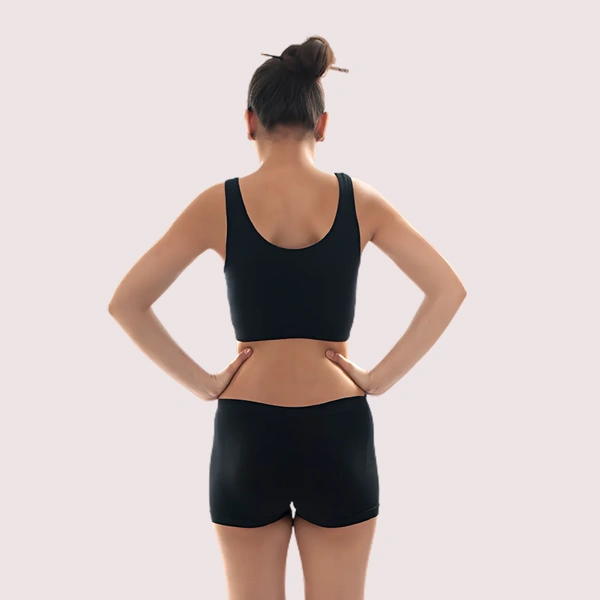 InnerFeel "Black" Seamless Sports Bra And Boyshort Set - L, 30