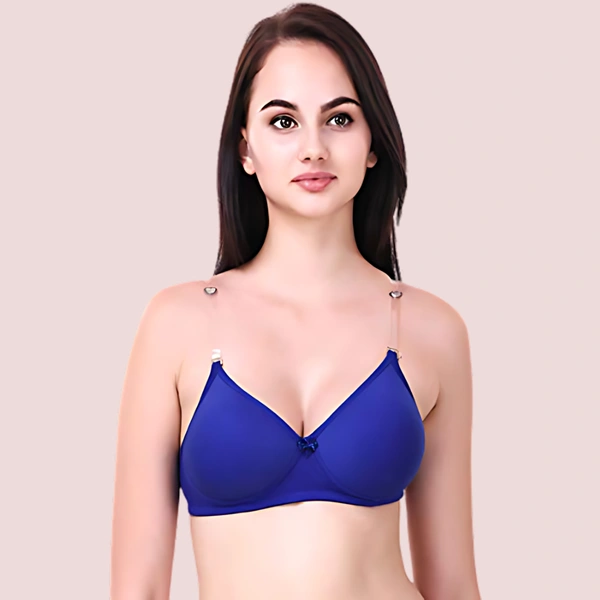 InnerFeel Blue Transparent Strap Bra - 32
