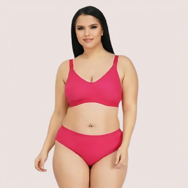 InnerFeel BodyHug Full Coverage Bra & Panty Set - 34 C