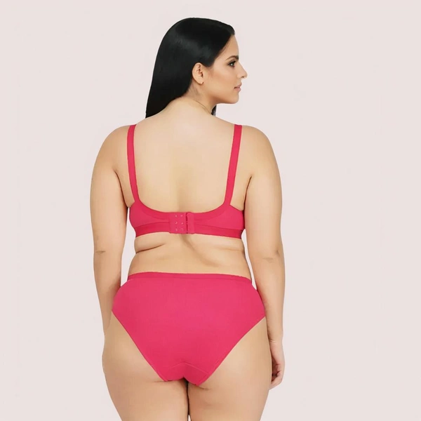 InnerFeel BodyHug Full Coverage Bra & Panty Set - 34 C