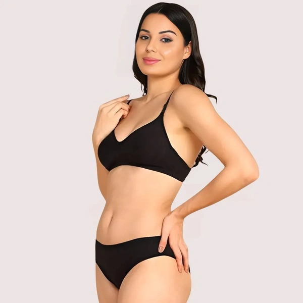 InnerFeel Breathable Cotton Lingerie Set for Her (2 pack) - 32, assorted
