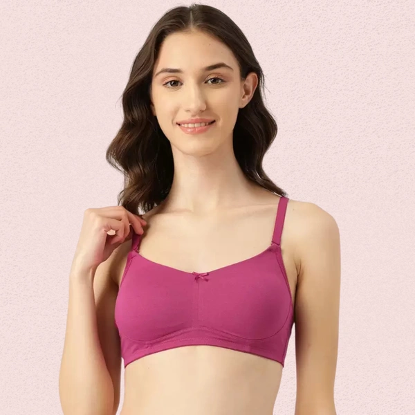 InnerFeel Breathable Cotton Non-Padded Bra – Women’s 2-Pack