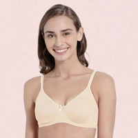 InnerFeel Breathable Cotton Non-Wired Bra (Pack of 2) - 32B, Assorted
