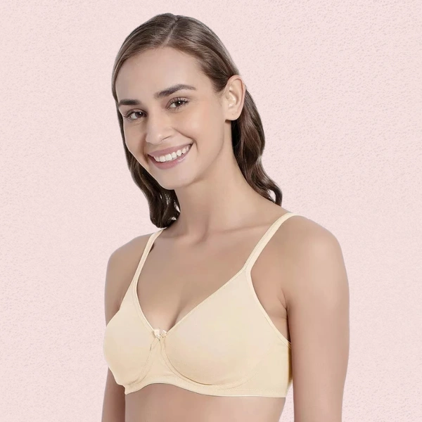 InnerFeel Breathable Cotton Non-Wired Bra (Pack of 2) - 32B, Assorted