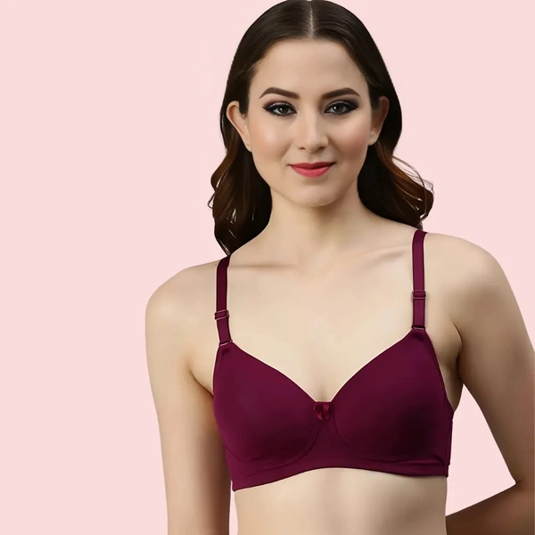 InnerFeel Burgundy Bloom – Maroon Padded Bra (2-Pack ) - 30 B
