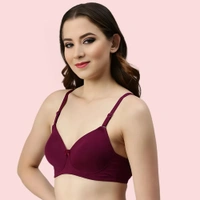 InnerFeel Burgundy Bloom – Maroon Padded Bra (2-Pack ) - 30 B