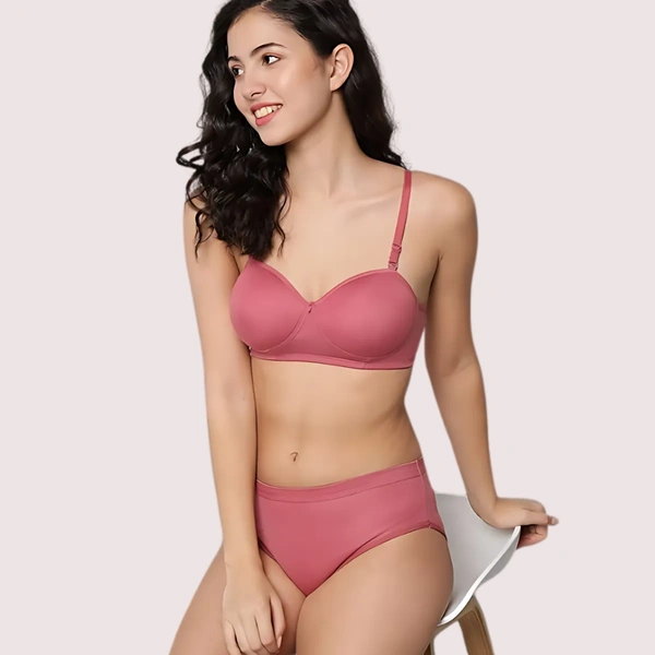 InnerFeel Casual Chic Cotton Bra Panty Set (2 pack) - 30, assorted