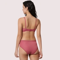 InnerFeel Casual Chic Cotton Bra Panty Set (2 pack) - 30, assorted