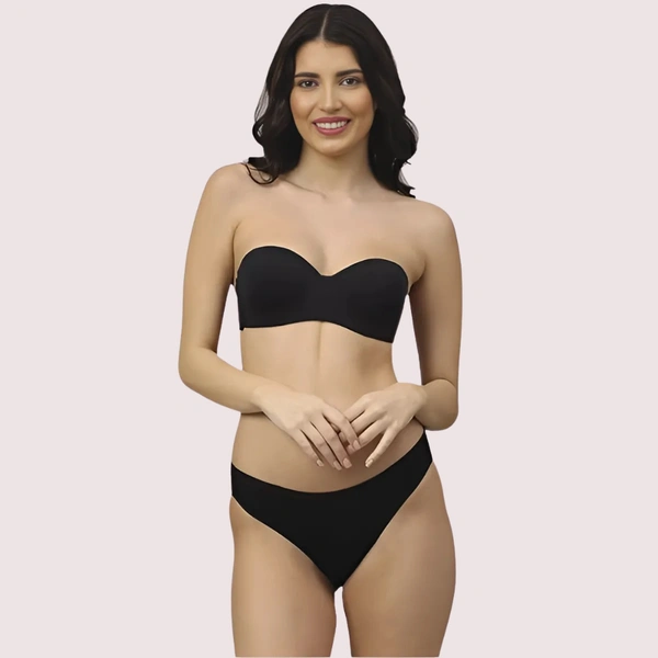 InnerFeel Casual Cotton Comfort Bra Panty Set (2 pack) - 34, assorted