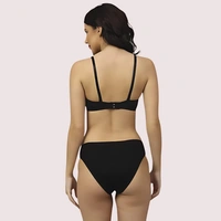 InnerFeel Casual Cotton Comfort Bra Panty Set (2 pack) - 34, assorted