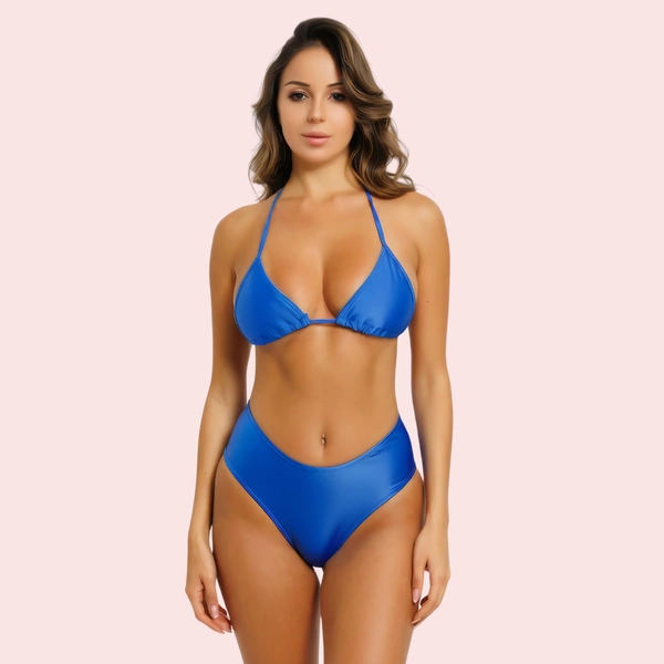 InnerFeel Classic Royal Blue High-Cut Bikini Bottom (Bottom Only) - XXL