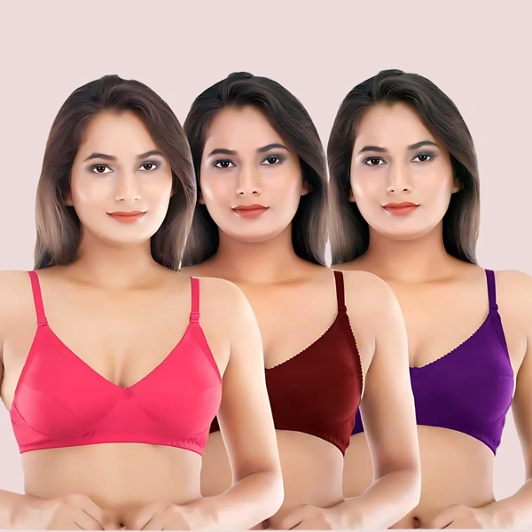 InnerFeel Clearance sale Pack of 10 cotton summer bras - 34 B, Assorted
