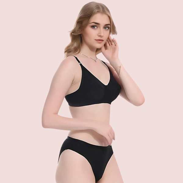 InnerFeel Comfort Bliss 2-Pack Lightly Padded Bra & Panty Set - 30 B
