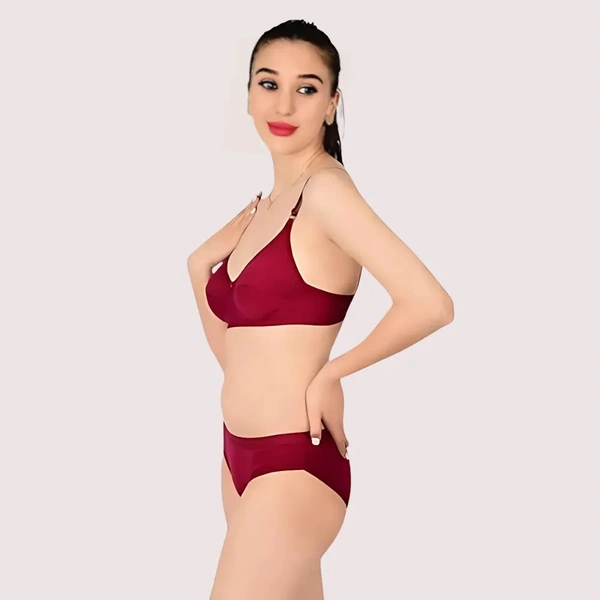 InnerFeel Comfortable Cotton Bra & Panty Set for Women (2 pack) - 32, assorted