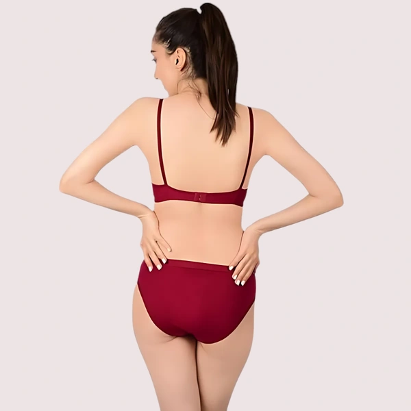 InnerFeel Comfortable Cotton Bra & Panty Set for Women (2 pack) - 32, assorted