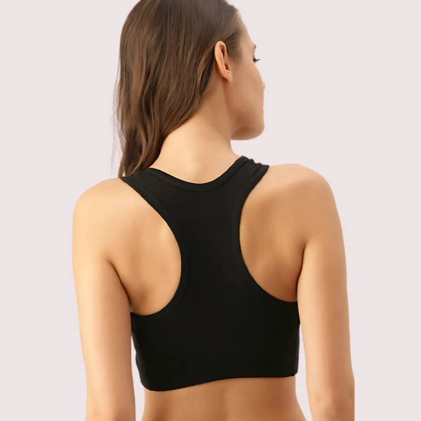 InnerFeel Comfy Padded Sports Bra - White, 30
