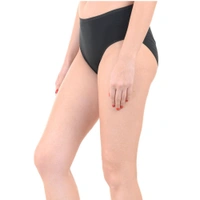 InnerFeel Comfy Snazzy Way Just My Size Women's Plus Size Tagless Black Cotton Panties(Pkt of 2) - L, Black