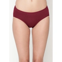 InnerFeel Comfy Snazzy Way Women's Best Fitting Plus Size Maroon Cotton Panties(Pkt of 2) - L, Light Coral Maroon