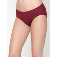InnerFeel Comfy Snazzy Way Women's Best Fitting Plus Size Maroon Cotton Panties(Pkt of 2) - L, Light Coral Maroon
