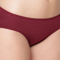 InnerFeel Comfy Snazzy Way Women's Best Fitting Plus Size Maroon Cotton Panties(Pkt of 2) - L, Light Coral Maroon