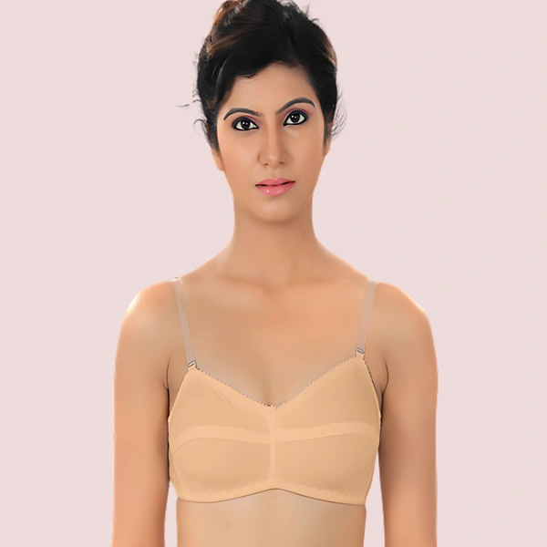 InnerFeel ♥Cool Creamy Transparent Strap Bra(Pk Of 2) - 32
