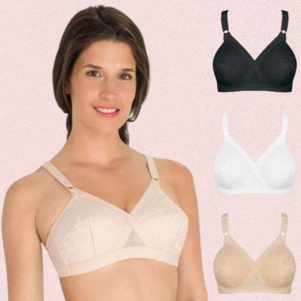 InnerFeel Cotton Non-Padded Full Coverage Bra – Pack of 3