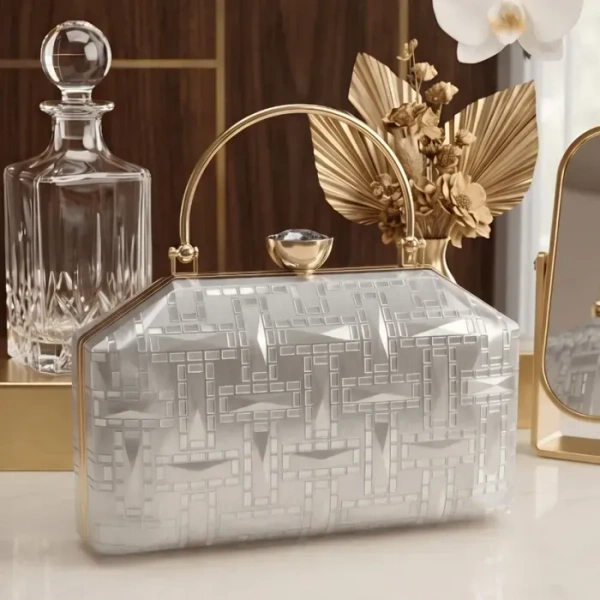 Inner Feel Crystal Pearl Luxe Statement Handbag