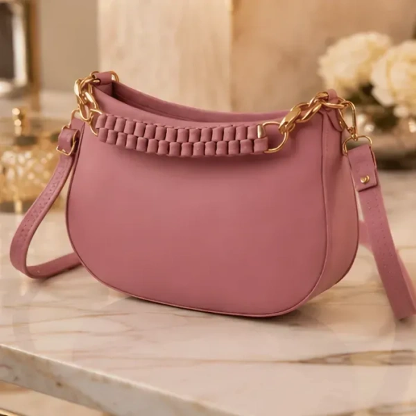 Inner Feel Blush Petal Chic Crescent Sling Bag