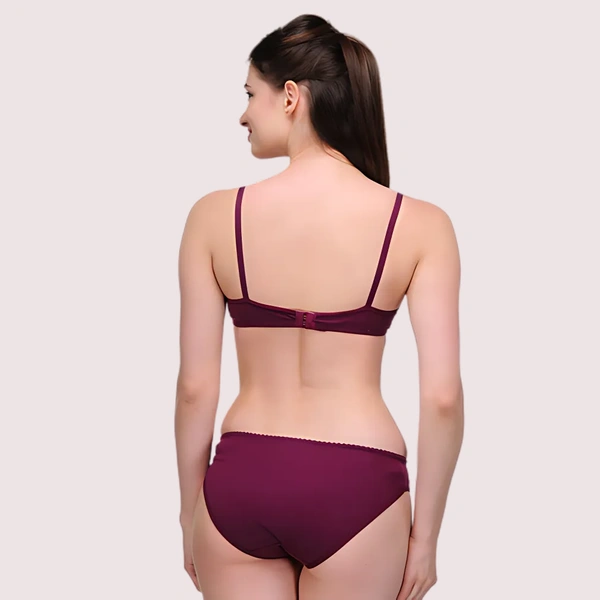 InnerFeel "Elegant" Solid Color Bra Sets ( Pk of 3) - 30