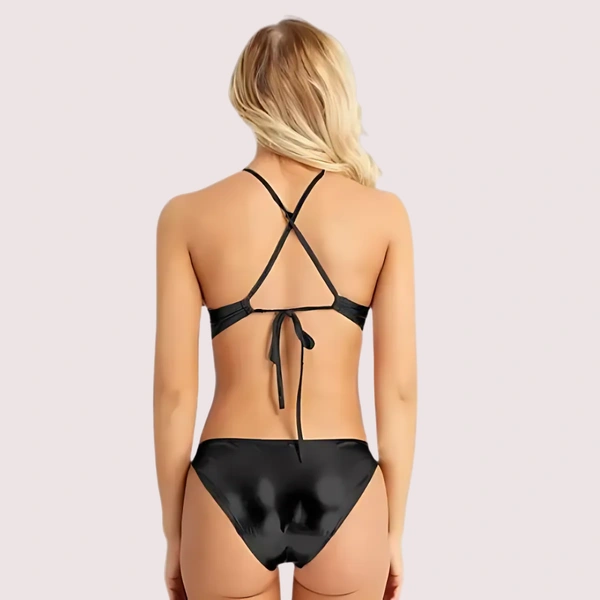 InnerFeel Exotic lingerie set for special occasions - S, Dark Black